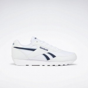 Reebok Rewind Run Men's Running Shoes White Navy Blue | LCK4496PJ