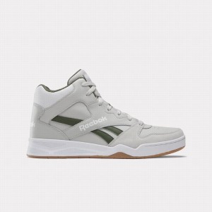 Reebok Royal BB4500 Hi2 Men's Basketball Shoes Grey Green White | IWD758AO