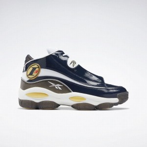 Reebok The Answer Dmx Men's Lifestyle Shoes Navy White | RKE3884UO