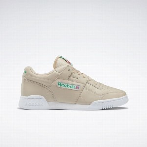 Reebok Workout Plus 1987 Tv Women's Walking Shoes Beige Green White | BKW2718WD