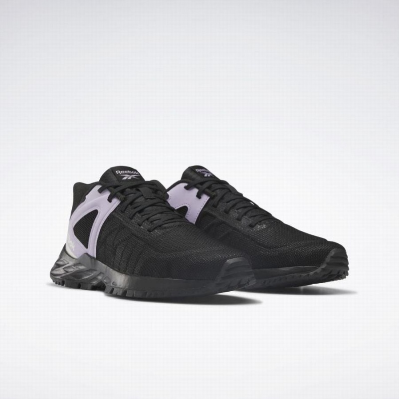 Reebok Astroride Trail 2.0 Women's Walking Shoes Black Purple | TLP139XO