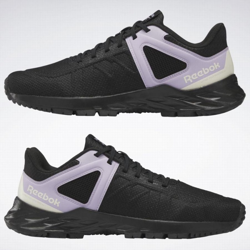 Reebok Astroride Trail 2.0 Women's Walking Shoes Black Purple | TLP139XO