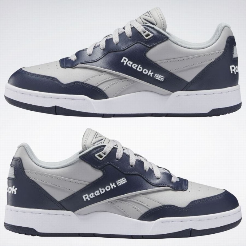 Reebok BB 4000 Ii Men's Basketball Shoes Grey Navy White | KIH1695OP