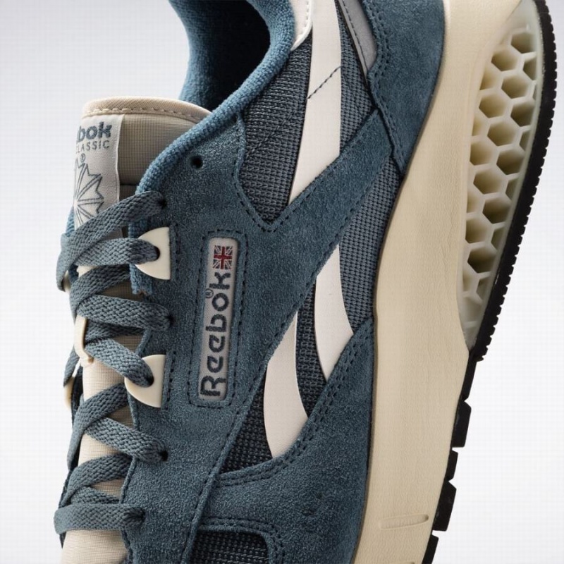 Reebok Classic Leather Hexalite Men's Shoes Blue White | HGE1788RE