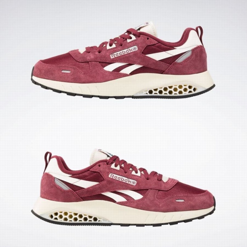 Reebok Classic Leather Hexalite Men's Shoes Burgundy White | OHW6559AU