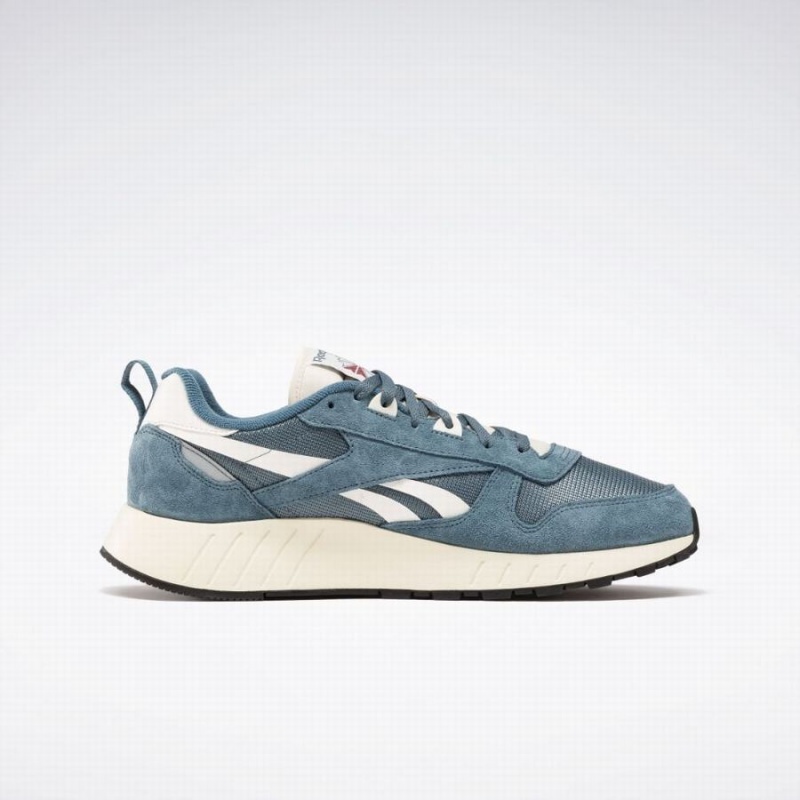 Reebok Classic Leather Hexalite Women's Shoes Blue White | BAK875GS