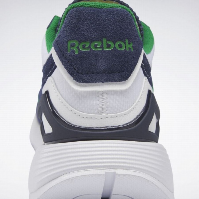 Reebok Classic Leather Legacy Az Men's Shoes White Navy Green | SSY229AT