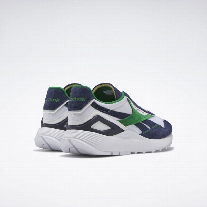 Reebok Classic Leather Legacy Az Women's Shoes White Navy Green | GAY1880XN