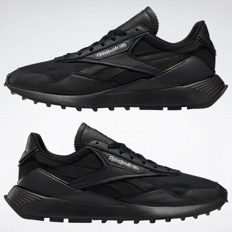 Reebok Classic Leather Legacy Az Women's Shoes Black Yellow | CVC8116WD