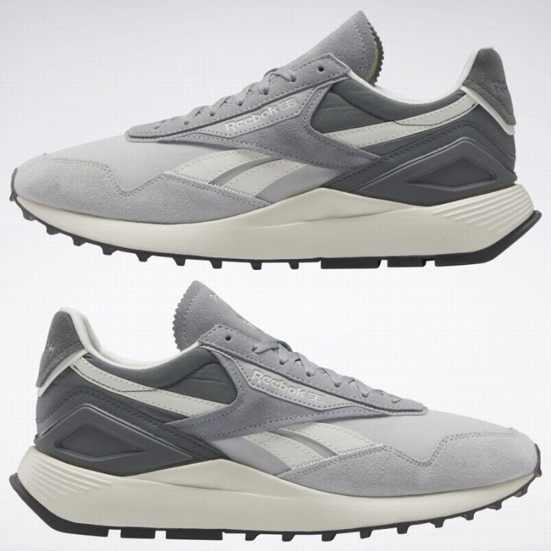 Reebok Classic Leather Legacy Az Women's Shoes Grey White | CGF679FM