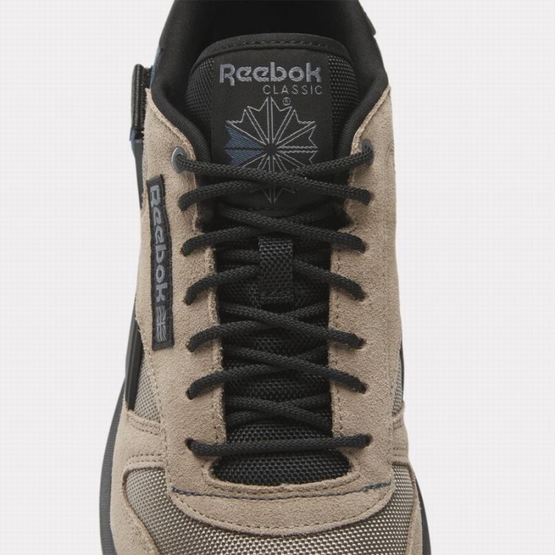 Reebok Classic Leather Men's Shoes Beige Blue Black | BBR9273MC