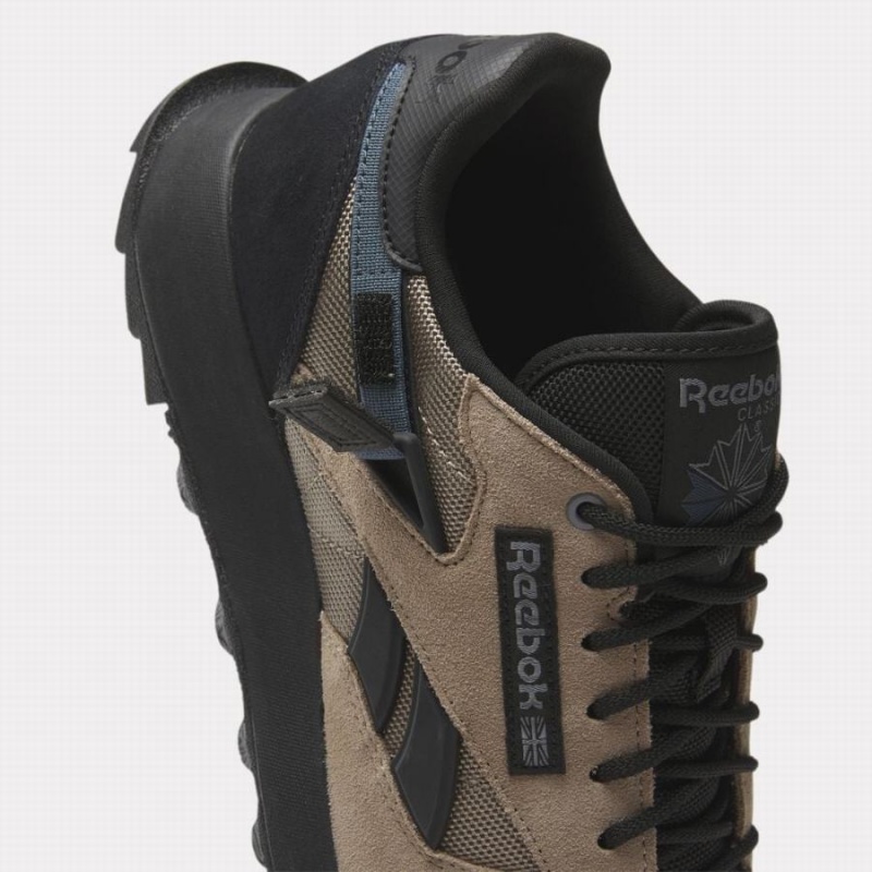 Reebok Classic Leather Men's Shoes Beige Blue Black | BBR9273MC