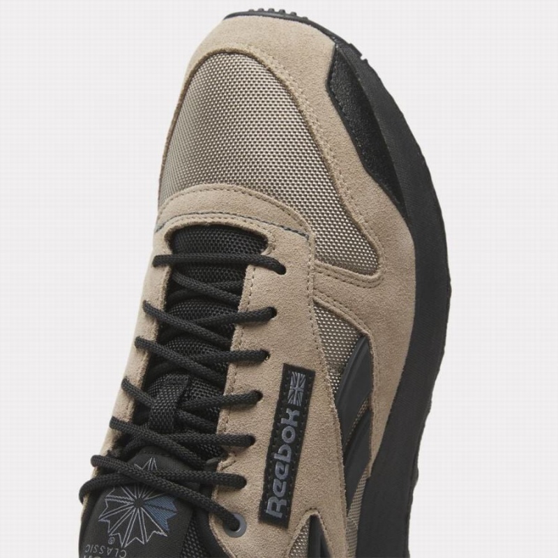 Reebok Classic Leather Men's Shoes Beige Blue Black | BBR9273MC