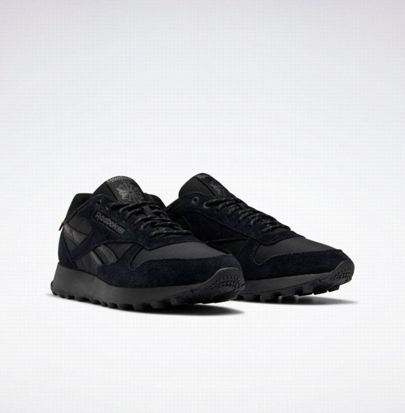 Reebok Classic Leather Men's Shoes Black Grey | IGF7725CG