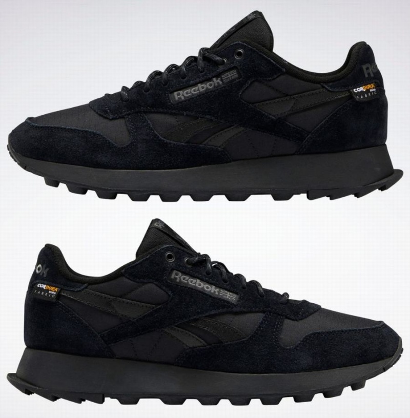 Reebok Classic Leather Men's Shoes Black Grey | IGF7725CG