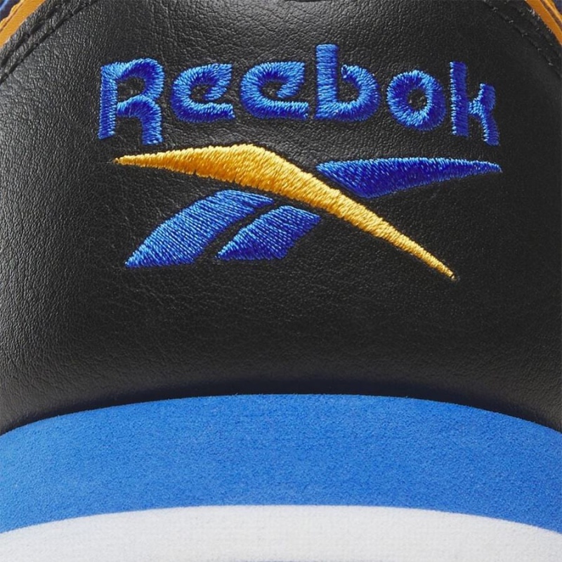 Reebok Classic Leather Men's Shoes Black Orange Deep Blue | XMK7444FC