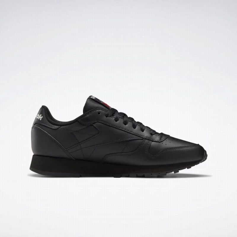 Reebok Classic Leather Men's Shoes Black Grey | XAG2757XD