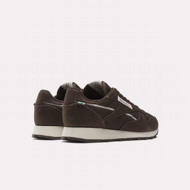 Reebok Classic Leather Men's Shoes Dark Brown | OUN8539BV