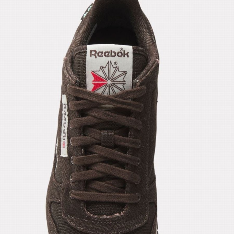 Reebok Classic Leather Men's Shoes Dark Brown | OUN8539BV