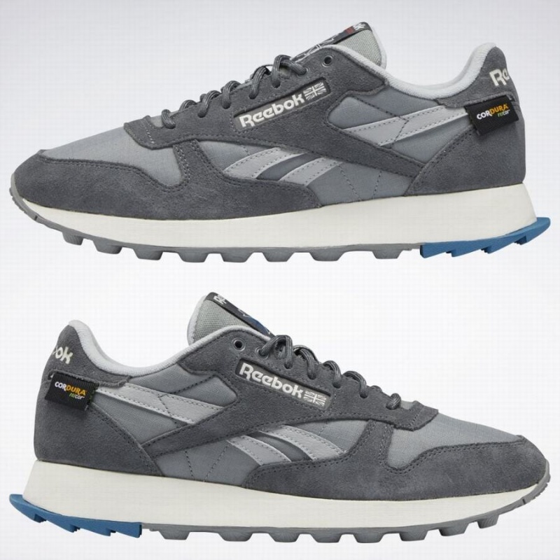 Reebok Classic Leather Men's Shoes Grey Light Grey | EVA1437VB