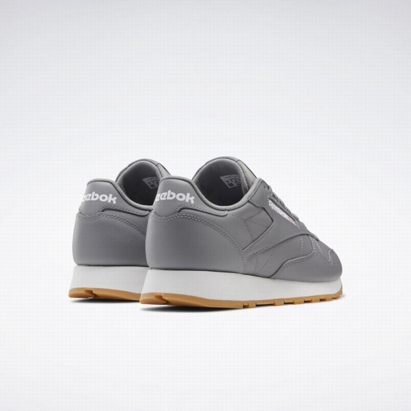 Reebok Classic Leather Men's Shoes Grey White | FYG7050LI