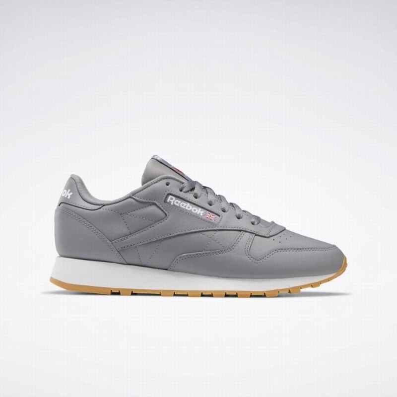 Reebok Classic Leather Men\'s Shoes Grey White | FYG7050LI