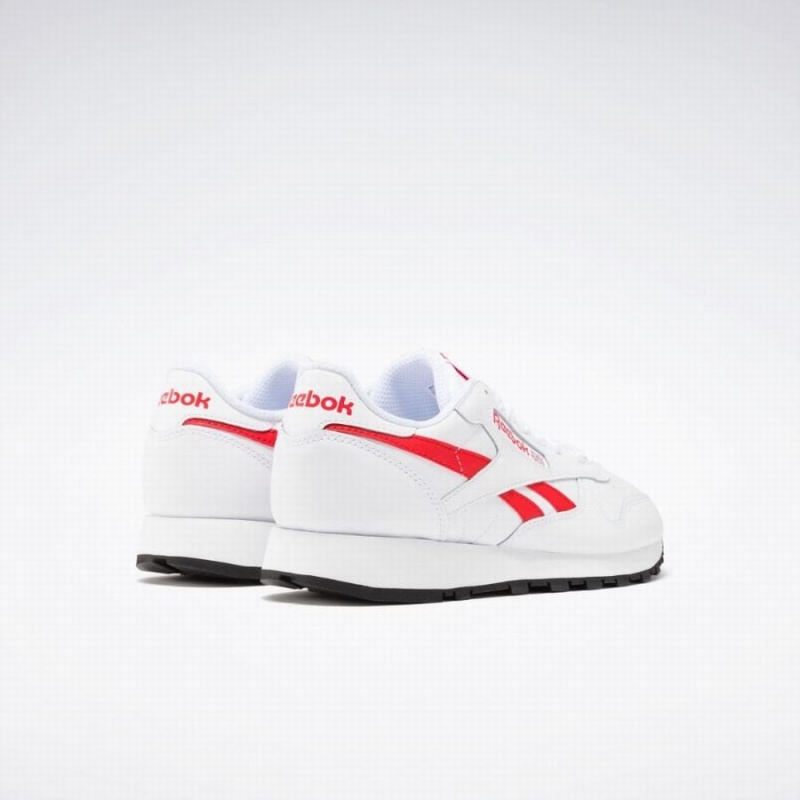 Reebok Classic Leather Men's Shoes White Red Black | RLJ5160HG