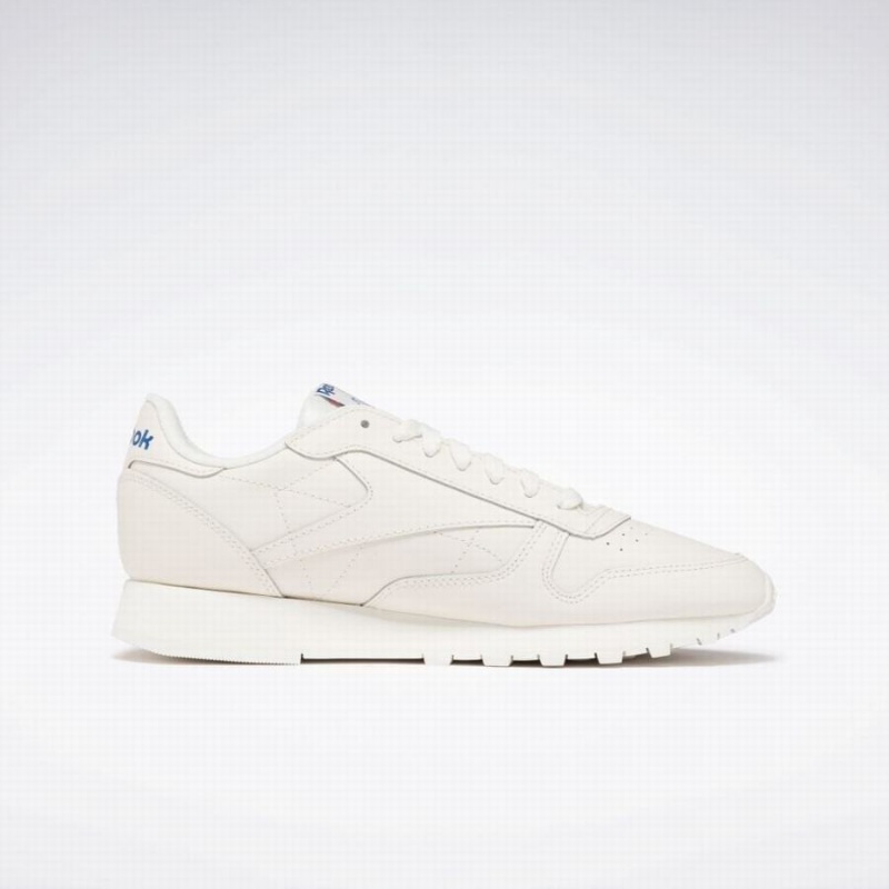 Reebok Classic Leather Men's Shoes White Blue Red | FGB1053SM