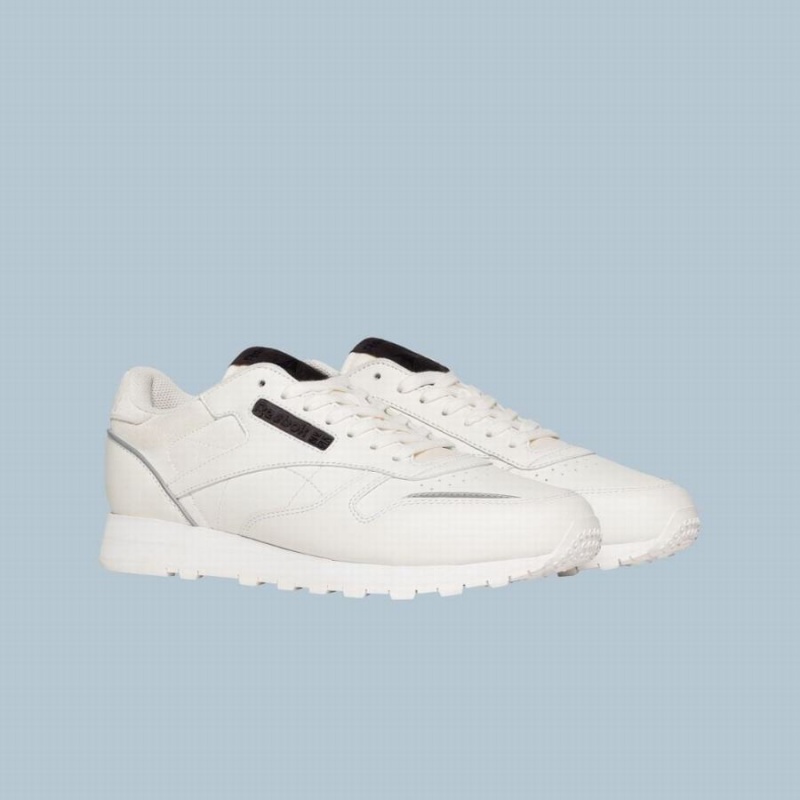 Reebok Classic Leather Men's Shoes White Silver | VOL5551BP