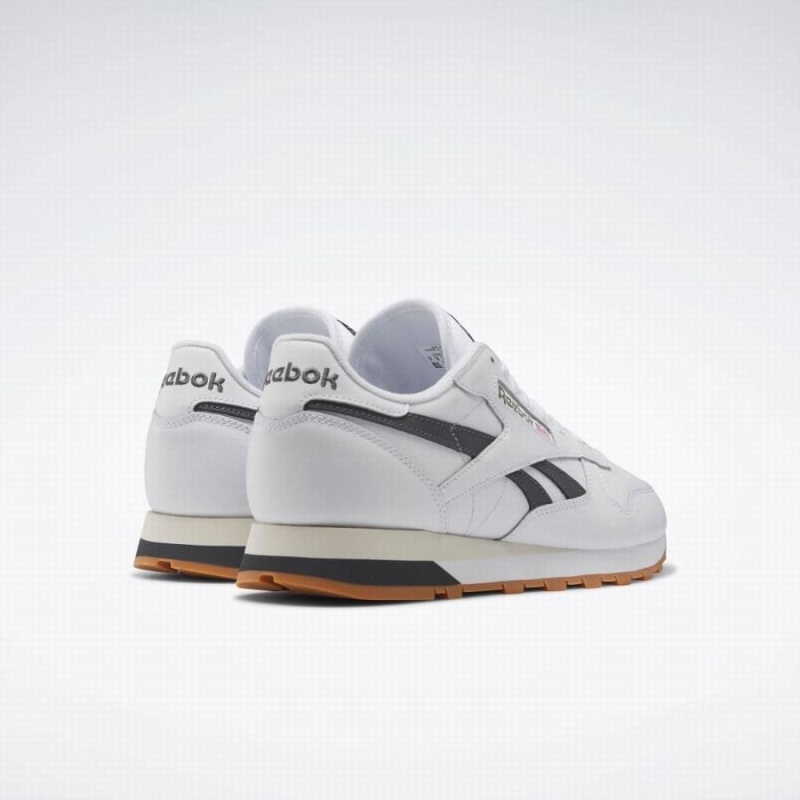 Reebok Classic Leather Men's Shoes White Grey | ZIU3923CK