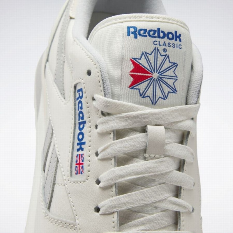 Reebok Classic Leather Men's Shoes White Light Grey Blue | TVF4057RC