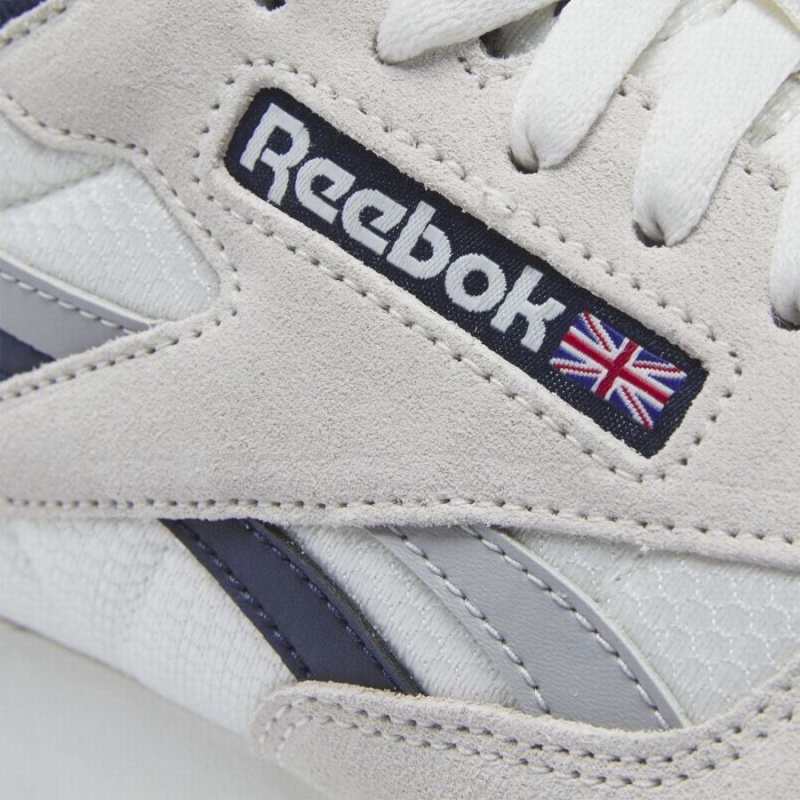 Reebok Classic Leather Men's Shoes White Navy Black | LVF3635TV