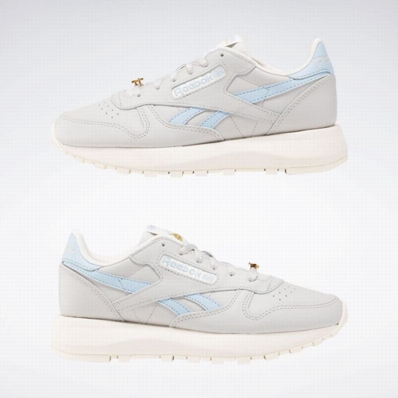 Reebok Classic Leather Sp Women's Shoes Grey Blue | AXM2549JL