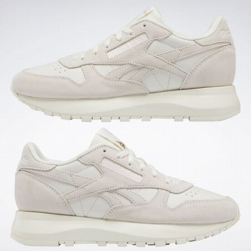 Reebok Classic Leather Sp Women's Shoes White Pink | UWT9590SE