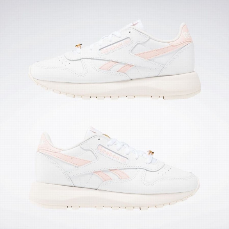 Reebok Classic Leather Sp Women's Shoes White Pink | HAH9790BY