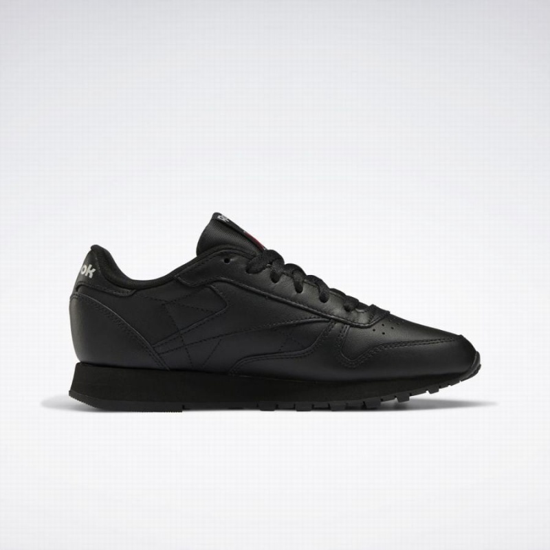 Reebok Classic Leather Women's Shoes Black Grey | LRJ5950OR