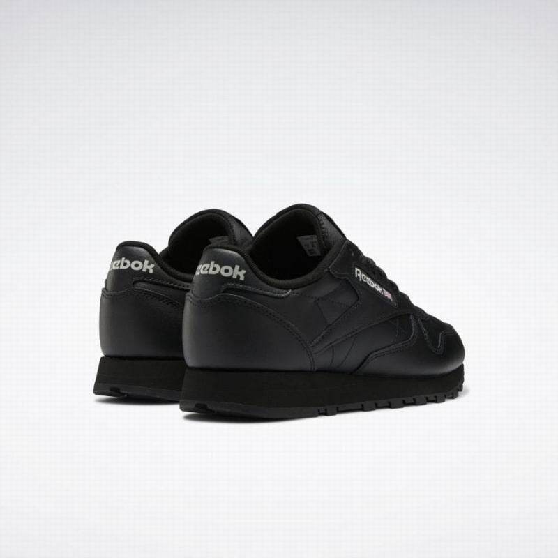 Reebok Classic Leather Women's Shoes Black Grey | LRJ5950OR