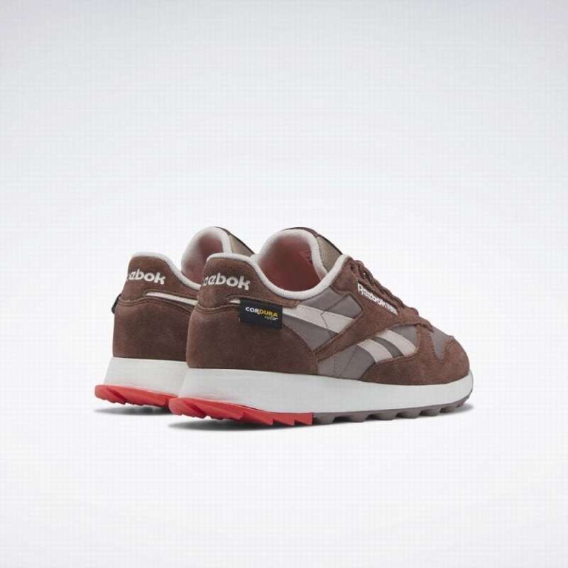 Reebok Classic Leather Women's Shoes Brown Grey | NFG2125FO