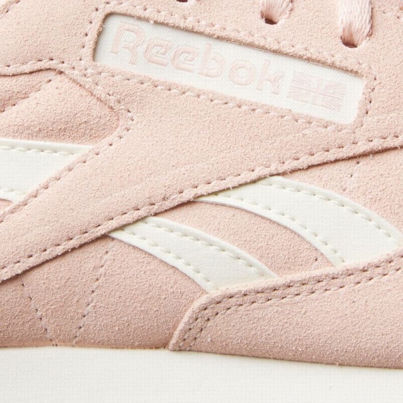 Reebok Classic Leather Women's Shoes Pink White | DVX3434VN