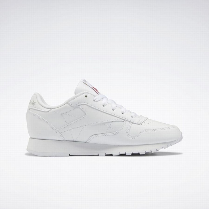 Reebok Classic Leather Women's Shoes White Grey | CTE10075VY