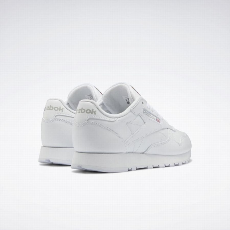 Reebok Classic Leather Women's Shoes White Grey | CTE10075VY