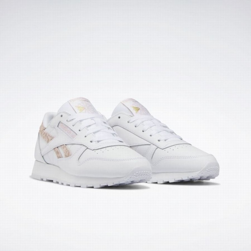 Reebok Classic Leather Women's Shoes White | TXE4685FT