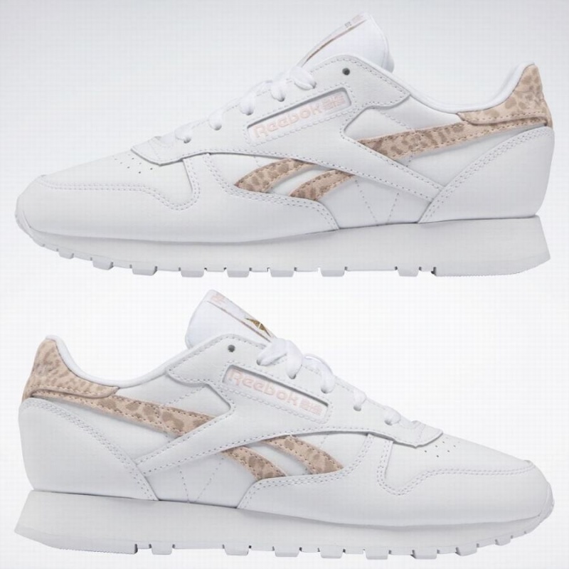 Reebok Classic Leather Women's Shoes White | TXE4685FT