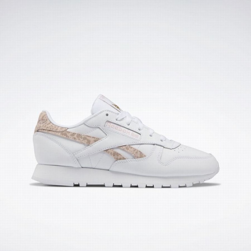 Reebok Classic Leather Women\'s Shoes White | TXE4685FT