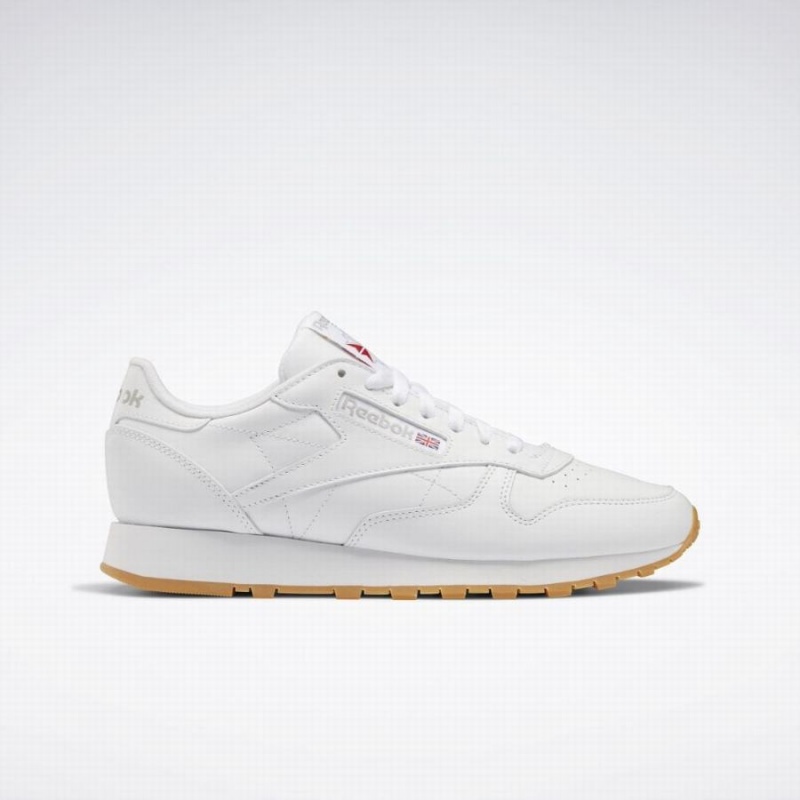 Reebok Classic Leather Women\'s Shoes White Grey | MFG892YI