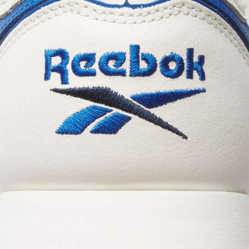 Reebok Classic Leather Women's Shoes White Blue Navy | WYG723PC