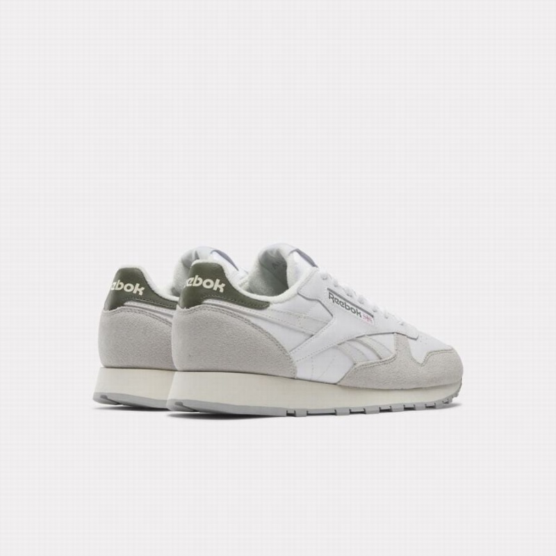 Reebok Classic Leather Women's Shoes White Grey | KTM1310OD