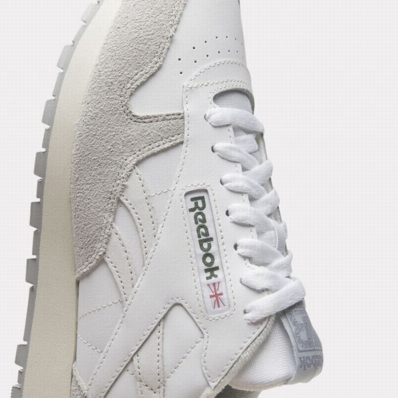 Reebok Classic Leather Women's Shoes White Grey | KTM1310OD