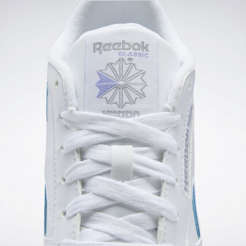 Reebok Classic Leather Women's Shoes White Purple | HTH8626OI