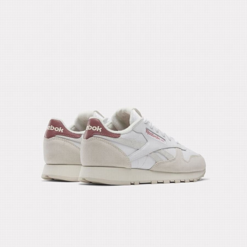 Reebok Classic Leather Women's Shoes White Rose | NYM6536XP